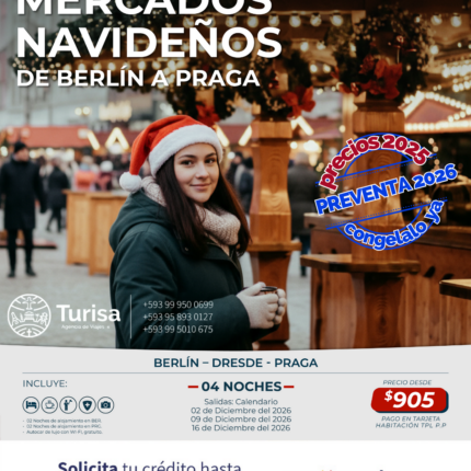 MERCADOS NAVIDEÑOS DE BERLÍN A PRAGA